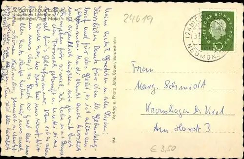 Ak Bornhöved in Holstein, Kirche, Seepartie, Mühlenteich