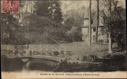 Ak Eure et Loir Frankreich, Jardin de la Societe d'Horticulture d'Eure et Loir