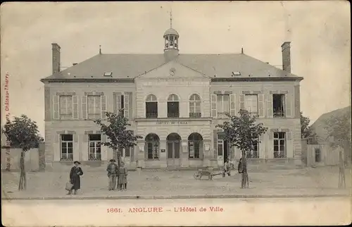 Ak Anglure Marne, L'Hotel de Ville