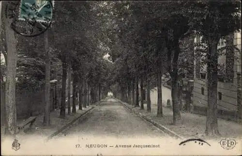 Ak Meudon Hauts de Seine, Avenue Jacqueminot