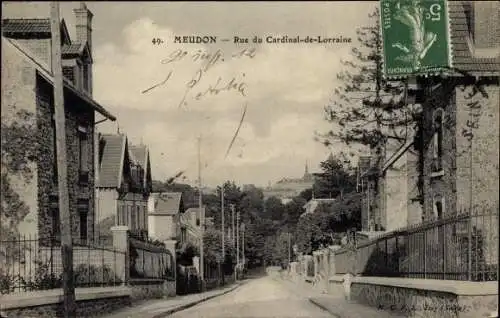 Ak Meudon Hauts de Seine, Rue du Cardinal de Lorraine