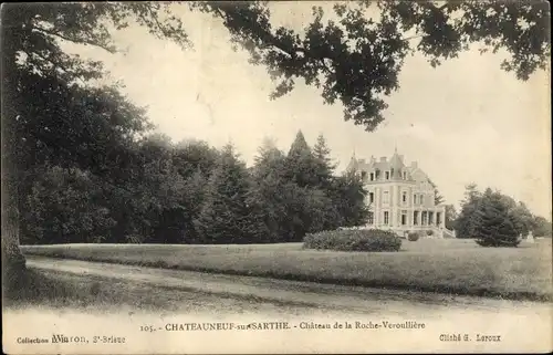 Ak Chateauneuf sur Sarthe Maine-et-Loire, Château de la Roche Veroullière