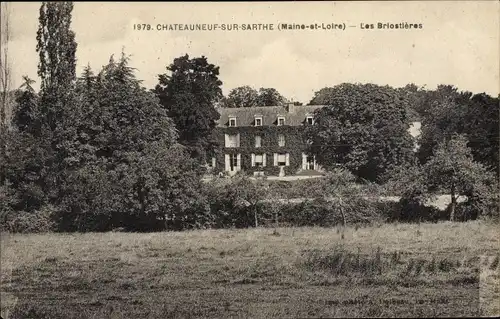 Ak Chateauneuf sur Sarthe Maine-et-Loire, Les Briostières