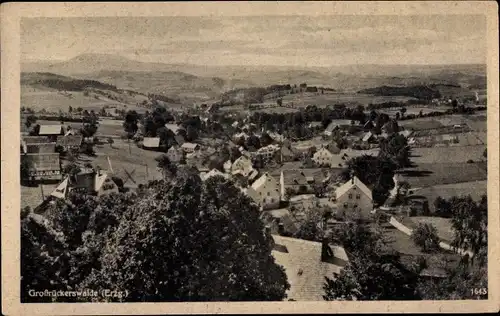 Ak Großrückerswalde im Erzgebirge, Teilansicht