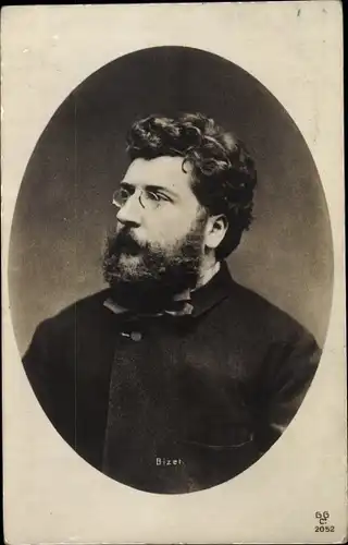 Ak Komponist Georges Bizet, Portrait