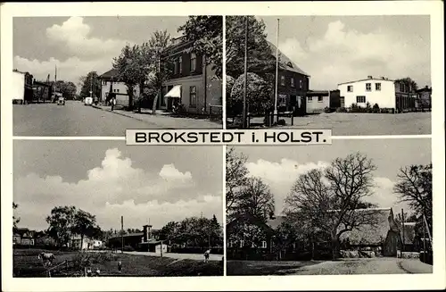 Ak Brokstedt in Schleswig Holstein, Straßenansichten, Pferdekoppel