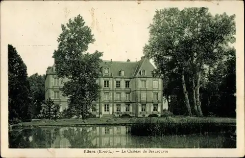 Ak Illiers Eure et Loir, Le Chateau de Beaurouvre