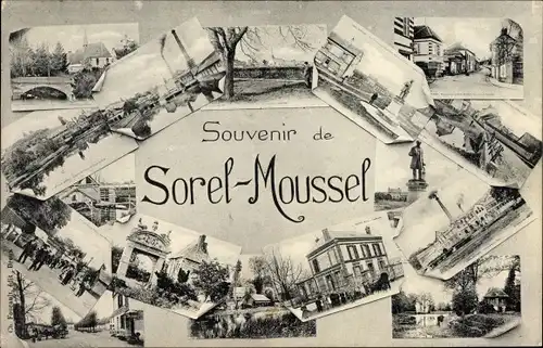 Ak Sorel Moussel Eure et Loir, Environs, Souvenir