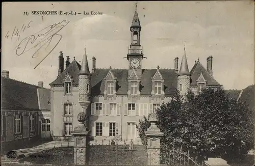 Ak Senonches Eure et Loir, Les Ecoles