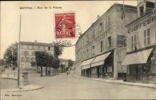 Ak Garches Hauts de Seine, Rue de la Plaine