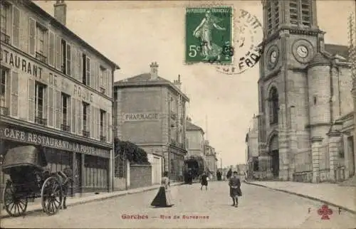 Ak Garches Hauts de Seine, Rue de Suresnes