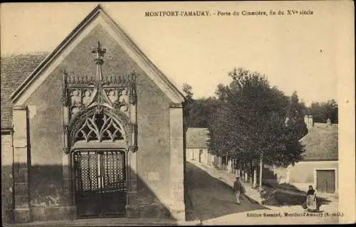 Ak Montfort l'Amaury Yvelines, Porte du Cimetiere