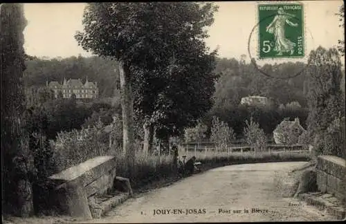 Ak Jouy en Josas Yvelines, Pont sur la Bievre