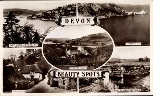 Ak Dartmouth Devon Soth West England, Devon Beauty Spots