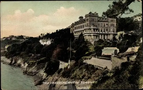 Ak Torquay Devon South West England, The Imperial Hotel