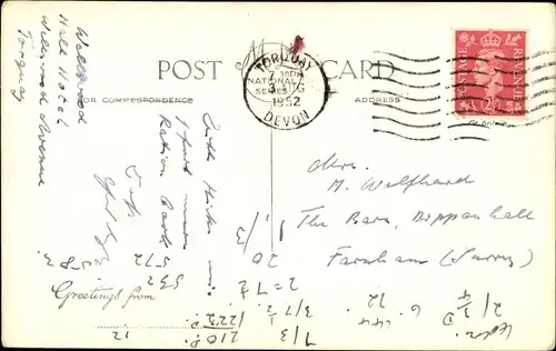 Ak  Torquay Devon South West England, Harbour and Vane Hill