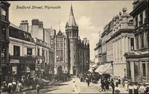 Ak Plymouth Devon South West England, Bedford Street