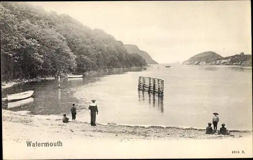 Ak Watermouth Devon South West England, Bay