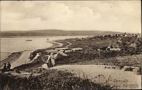 Ak Exmouth Devon South West England, Exmouth from the Cliffs