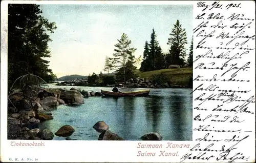 Ak Finnland, Tinkamokoski, Saimaan kanava, Saima kanal