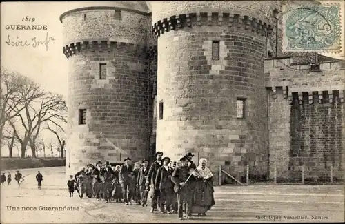 Ak Guérande Loire Atlantique, Une noce Guerandaise, Hochzeit