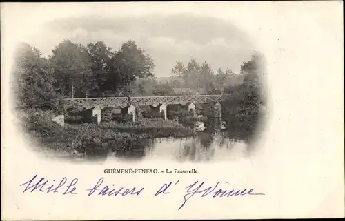 Ak Guemene Penfao Loire Atlantique, La Passerelle