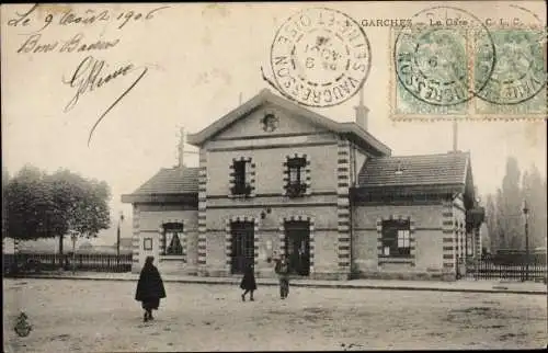 Ak Garches Hauts de Seine, La Gare