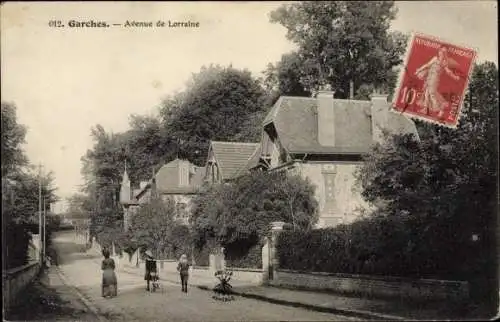 Ak Garches Hauts de Seine, Avenue de Lorraine