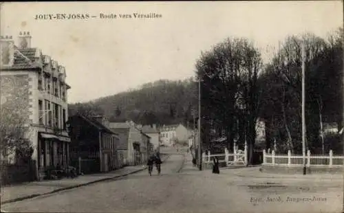 Ak Jouy en Josas Yvelines, Route vers Versailles