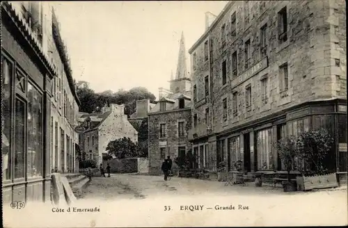 Ak Erquy Côtes d’Armor, Grande Rue