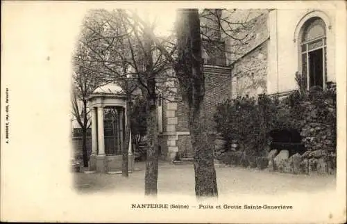 Ak Nanterre Hauts de Seine, Puits et Grotte Sainte Genevieve