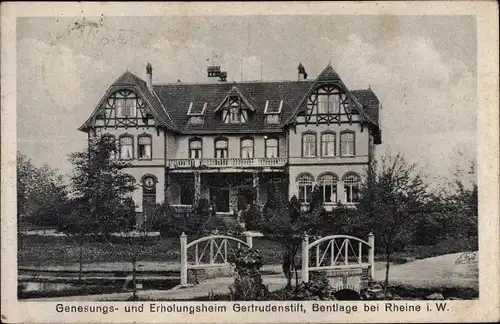Ak Bentlage Rheine in Westfalen, Genesungsheim Gertrudenstift