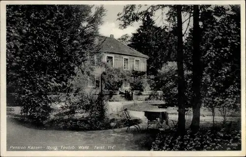 Ak Bad Iburg am Teutoburger Wald, Pension Kassen, Gartenpartie