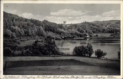 Ak Klingberg Scharbeutz in Ostholstein, Blick auf den See und Klingberg-Höhen