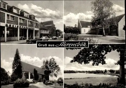 Ak Ahrensbök in Ostholstein, Stadtpartie
