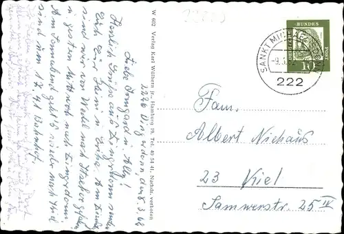 Ak Wedel an der Elbe, Panorama, Straßenpartie