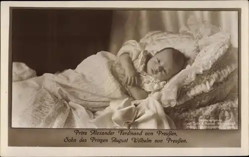 Ak Prinz Alexander Ferdinand, Sohn des Prinzen August Wilhelm von Preußen
