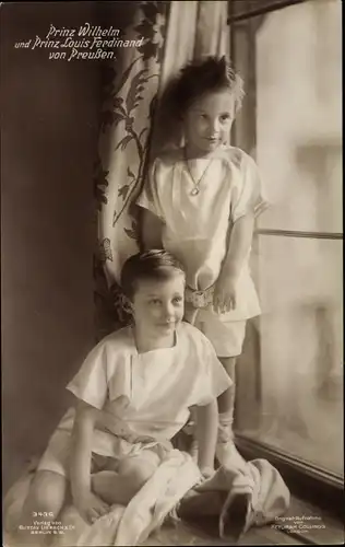Ak Prinz Wilhelm und Prinz Louis Ferdinand von Preußen, Liersch 3436