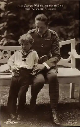 Ak August Wilhelm Prinz von Preussen, Sohn Prinz Alexander Ferdinand, Liersch 7724