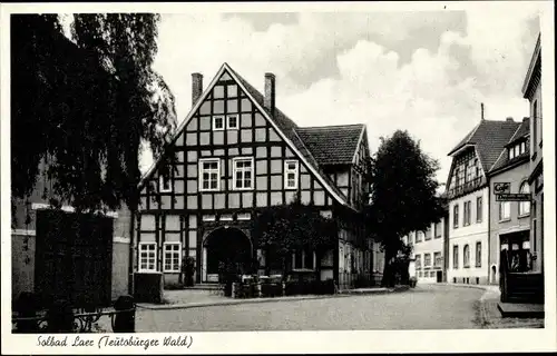 Ak Bad Laer in Niedersachsen, Dorfmotiv, Fachwerkhaus