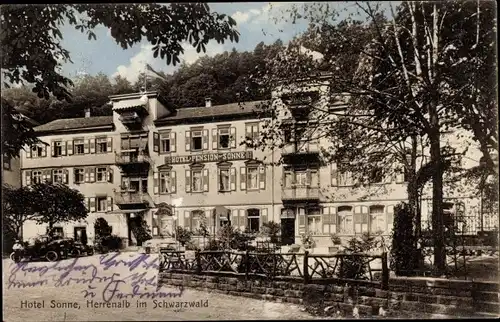 Ak Bad Herrenalb im Schwarzwald, Hotel Sonne