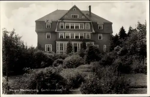 Ak Masserberg in Thüringen, Hospiz, Gartenpartie