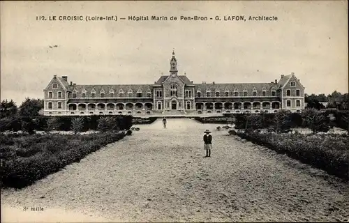 Ak Le Croisic Loire Atlantique, Marin de Pen-Bron Hospital um 1925