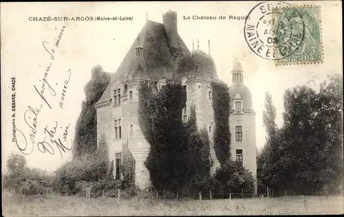 Ak Chaze sur Argos Maine et Loire, Le Château de Raguin