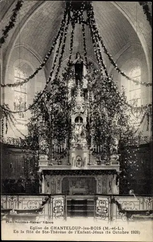 Ak Chanteloup les Bois Maine-et-Loire, En la fête de Ste Thérese de l'Enfant Jésus