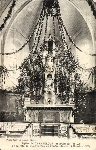 Ak Chanteloup les Bois Maine-et-Loire, En la fête de Ste Thérese de l'Enfant Jésus