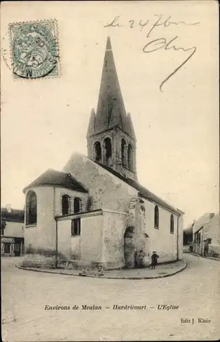 Ak Hadricourt Yvelines, L'Eglise