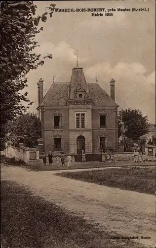 Ak Breuil Bois Robert Yvelines, Mairie 1920