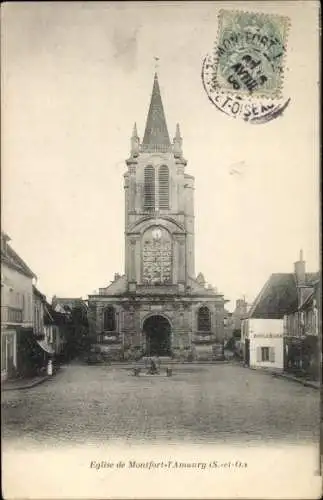 Ak Montfort l'Amaury Yvelines, L'Eglise