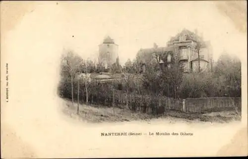Ak Nanterre Hauts de Seine, Le Moulin des Gibets